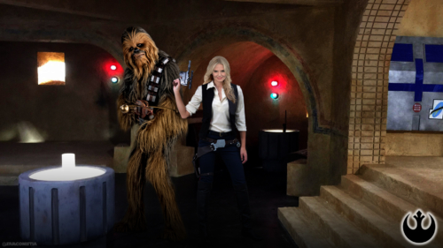 Emma Swan as Han Solo